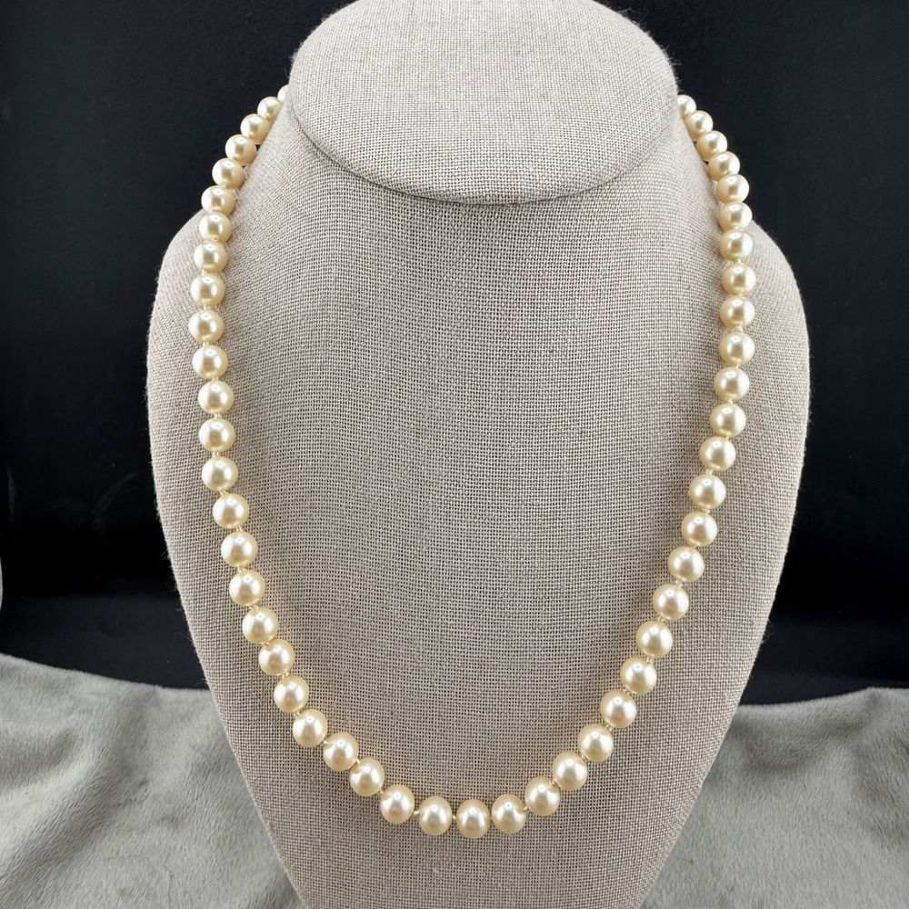 Vintage Marvella Necklace Imitation Pearl 20"‎